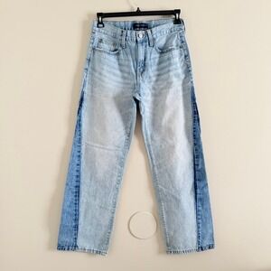 Aero Women's Jeans Size 6 Low Rise Two-tone Regular Skater Fit Pants